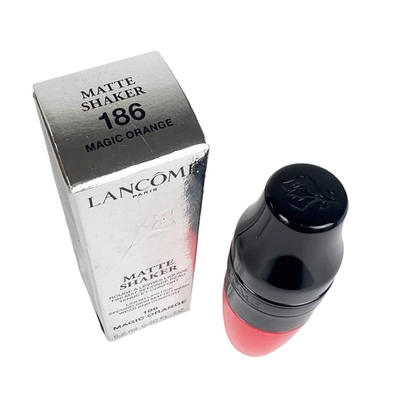 Lancome Matte Shaker Liquid Lipstick - #186 Magic Orange - 0.20 Oz - NEW IN BOX - Picture 2 of 7